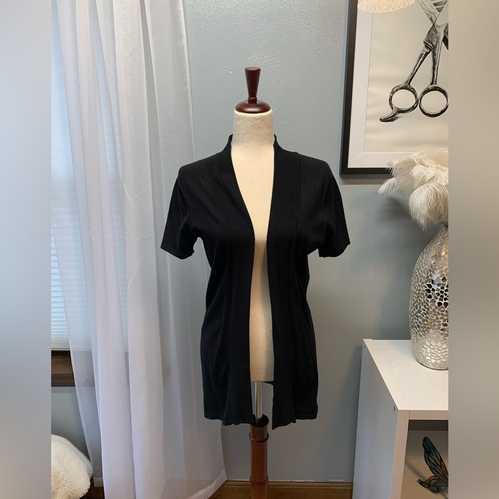 Mosca Juniors Black Short Sleeve Cardigan Size Large